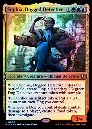 Sophia, Dogged Detective - Murders at Karlov Manor Commander (MKC) Foil
